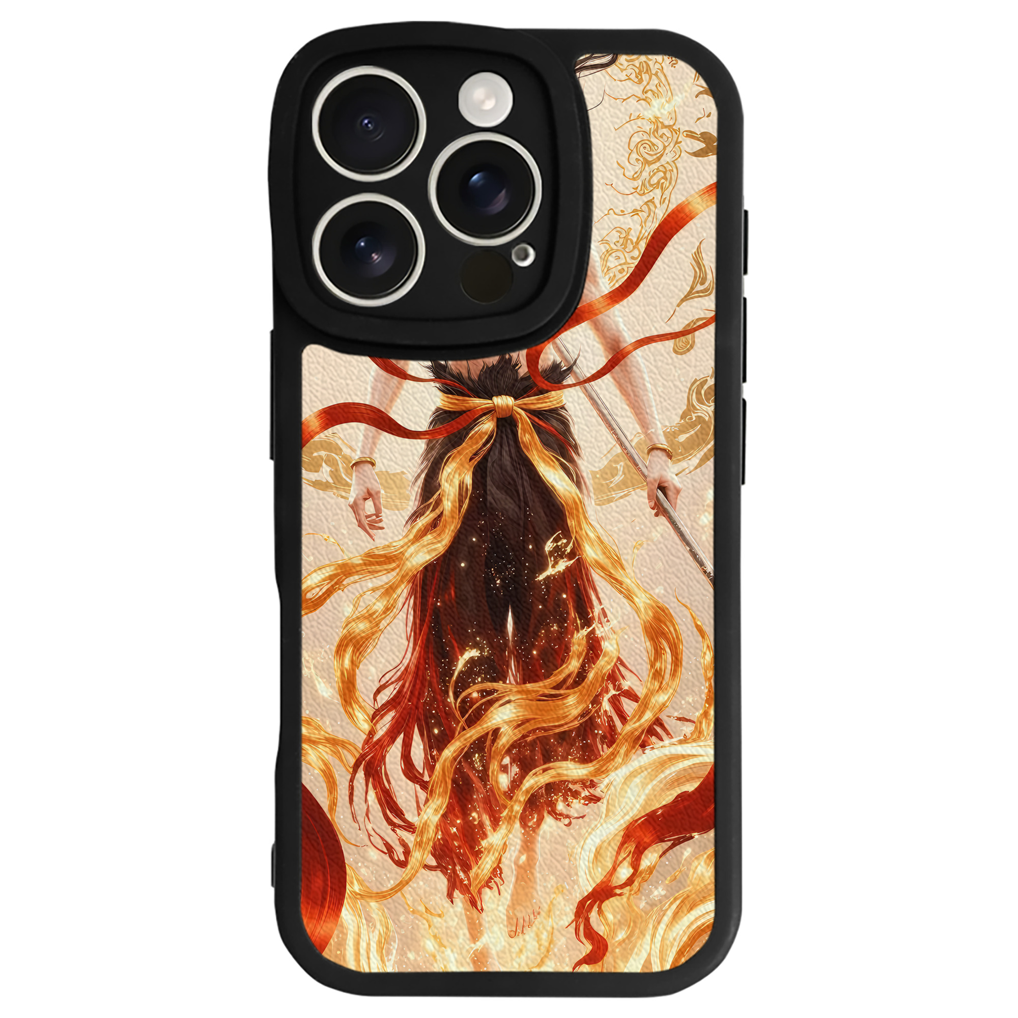 （画像用） Ne Zha 2 ナタ 魔童の大暴れ 【iPhone 16シリーズ対応】シリコンスマホケース（レザー調） 材質：シリコン